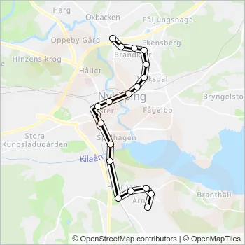2 Bus Line Map