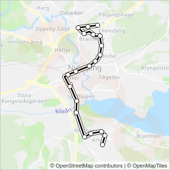 2 Bus Line Map