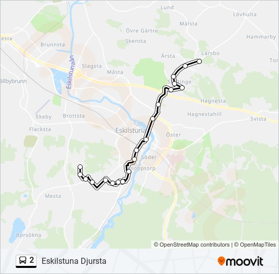 2 bus Line Map