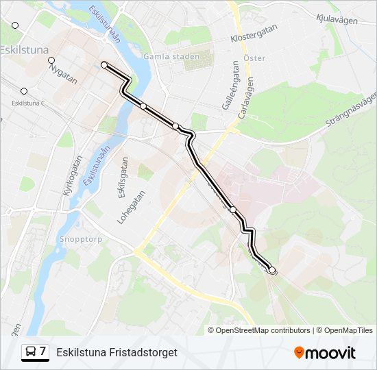 7 Bus Line Map