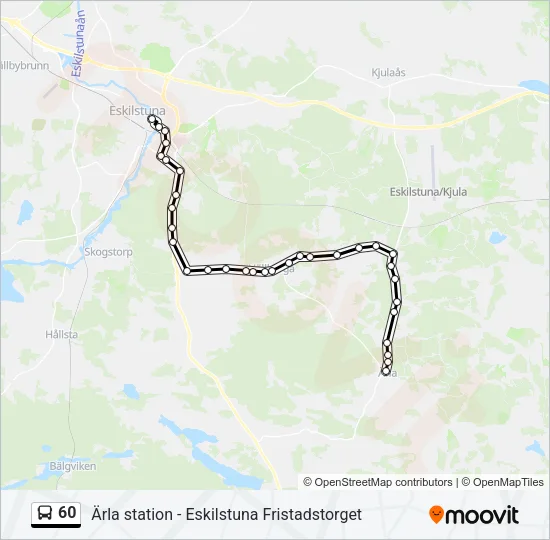 60 Bus Line Map