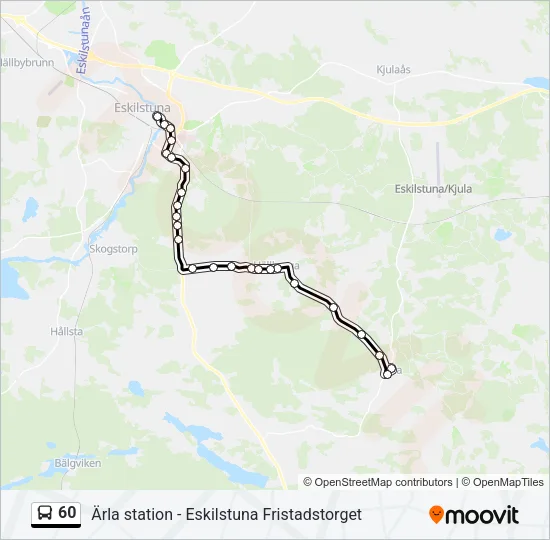 60 Bus Line Map