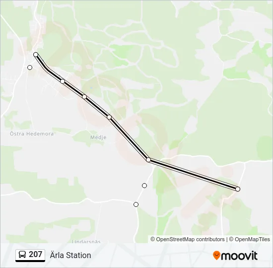 207 Bus Line Map