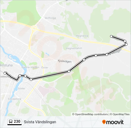230 Bus Line Map