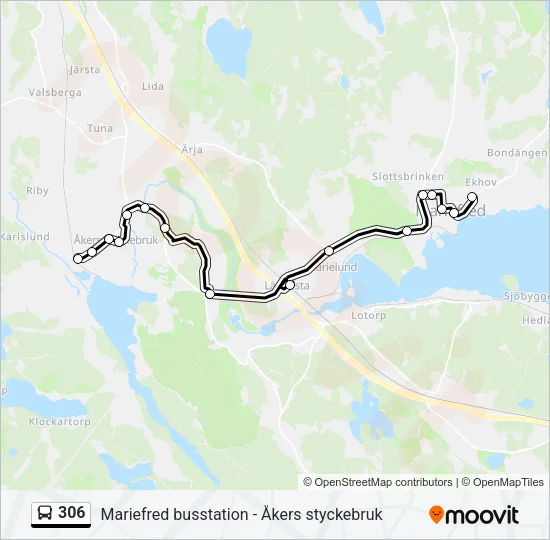 306 Bus Line Map