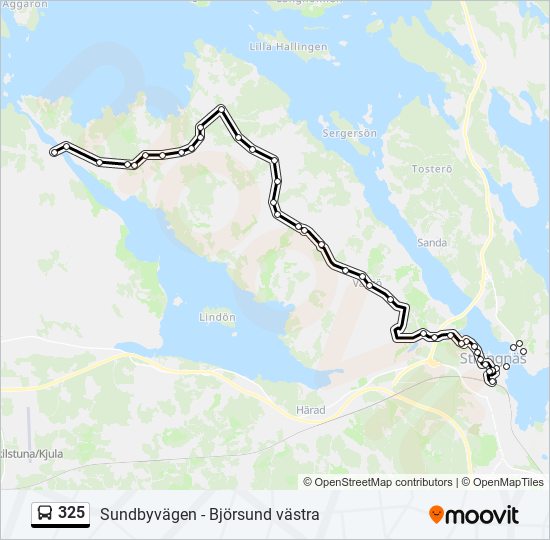325 Rutt: Tidtabeller, Hållplatser & Kartor - Björsund Västra (Uppdaterat)