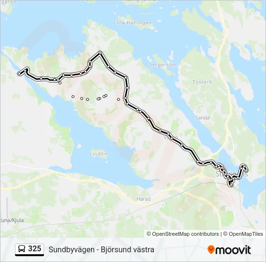 325 Bus Line Map