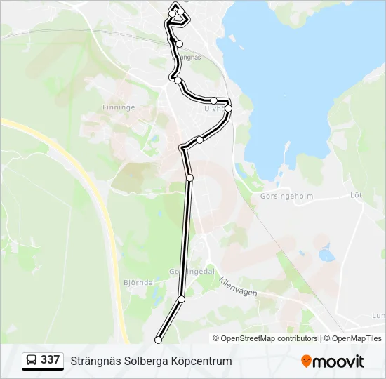 337 Bus Line Map