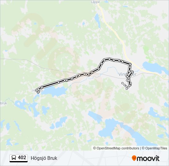 402 bus Line Map