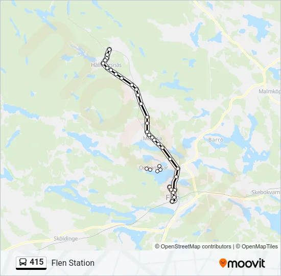 415 Bus Line Map