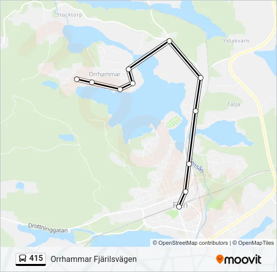 415 Bus Line Map
