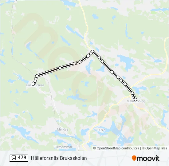 479 Bus Line Map