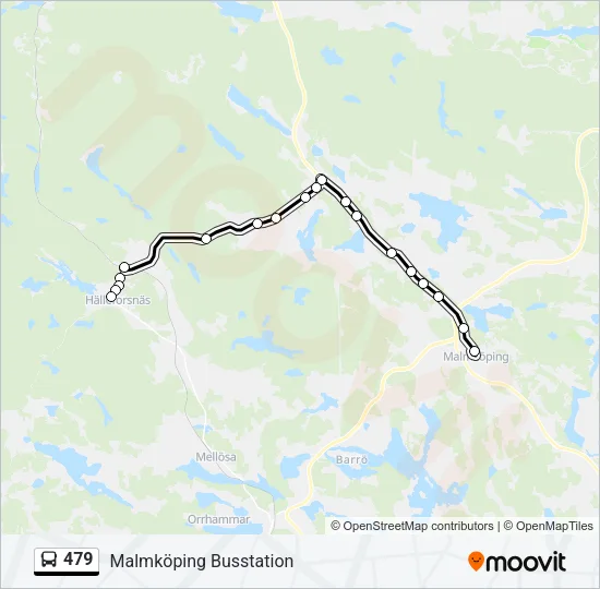 479 Bus Line Map