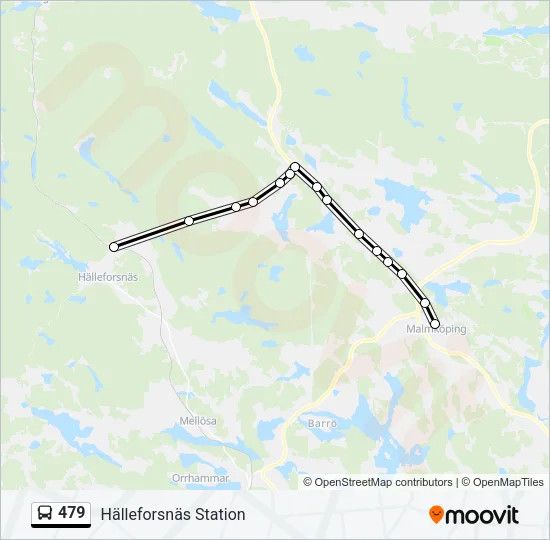 479 Bus Line Map
