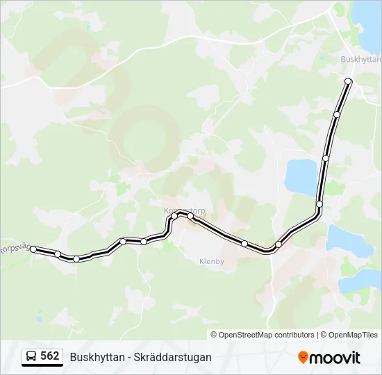 562 Bus Line Map