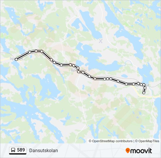 589 bus Line Map