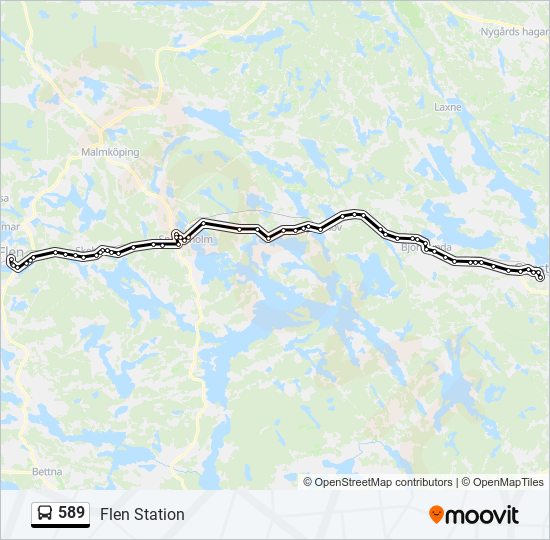 589 bus Line Map