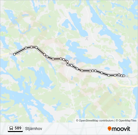 589 Bus Line Map