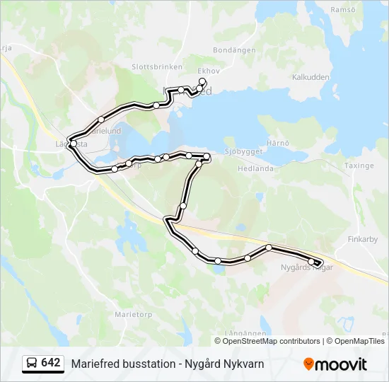642 Bus Line Map
