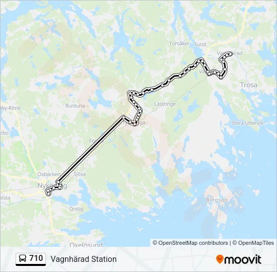 710 Bus Line Map