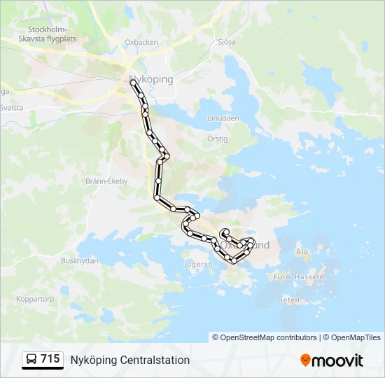 715 Bus Line Map