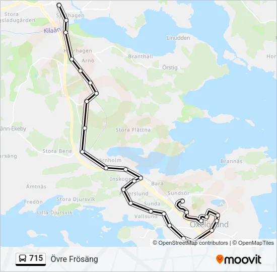 715 Bus Line Map