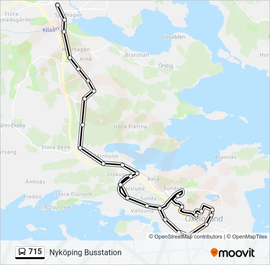 715 Bus Line Map