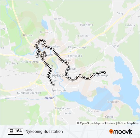 164 cable car Line Map