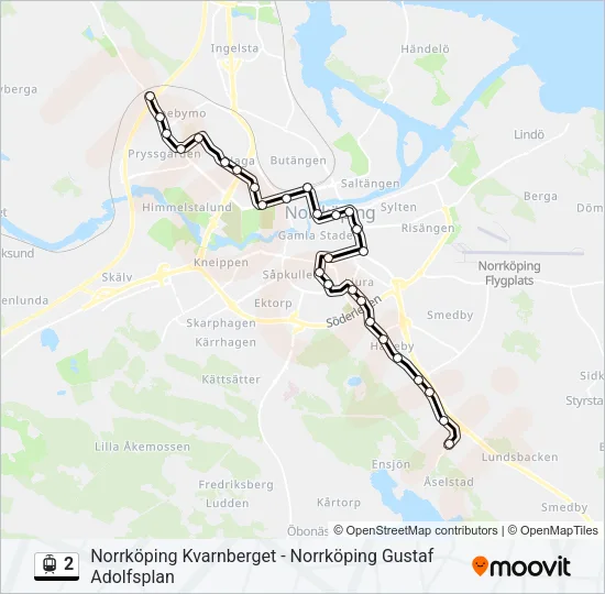 2 Light Rail Line Map