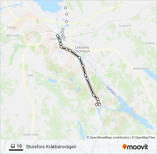10 Bus Line Map