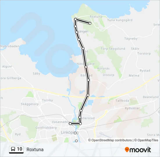 10 Bus Line Map