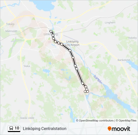 10 Bus Line Map