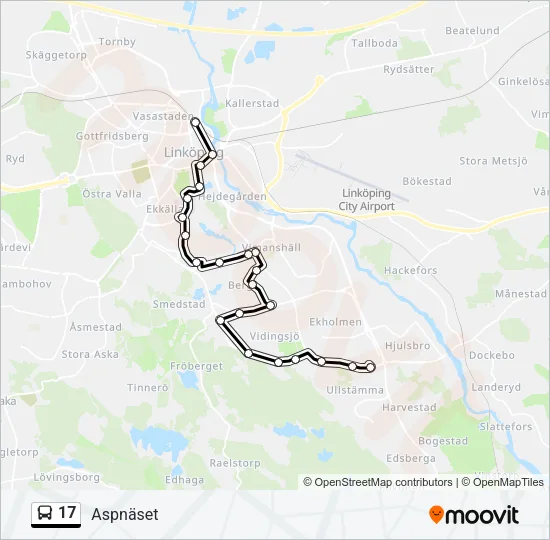 17 Bus Line Map