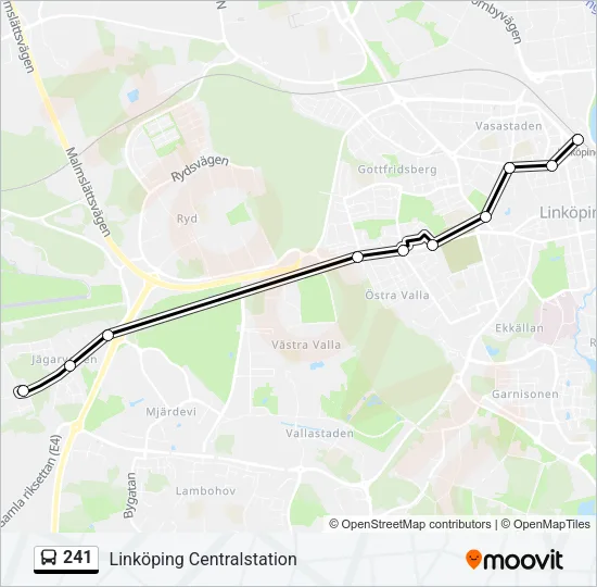 241 Bus Line Map