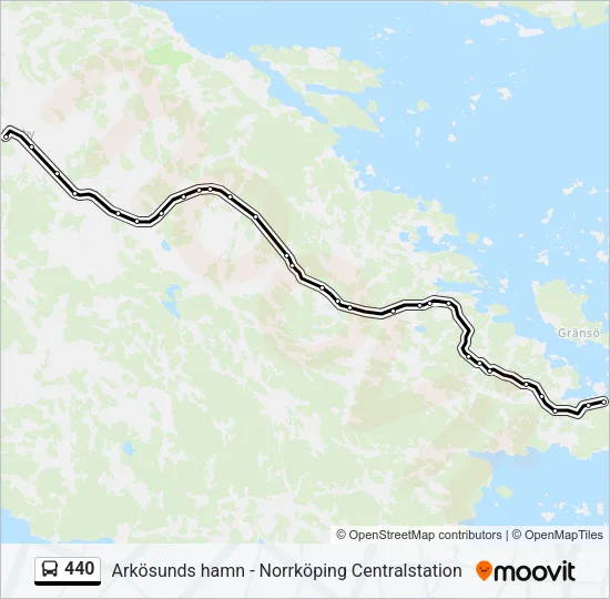 440 Bus Line Map