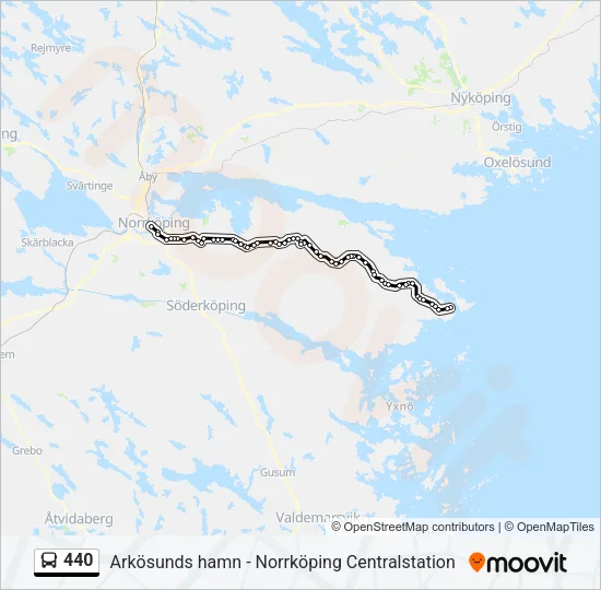 440 Bus Line Map