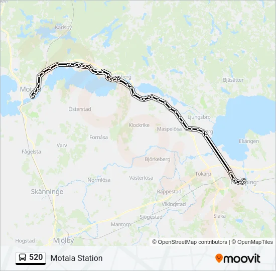 520 Bus Line Map