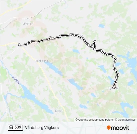 539 Bus Line Map