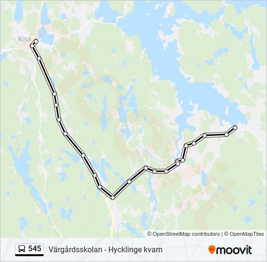 545 Route: Schedules, Stops & Maps - Värgårdsskolan (Updated)