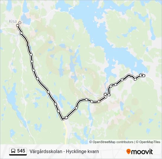 545 Route: Schedules, Stops & Maps - Hycklinge Kvarn (Updated)