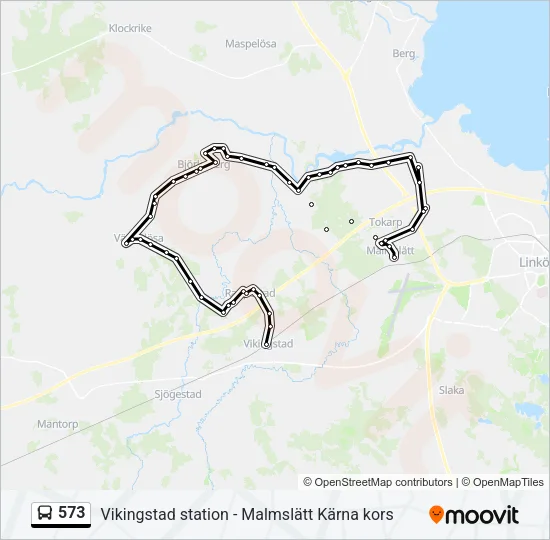 573 Bus Line Map
