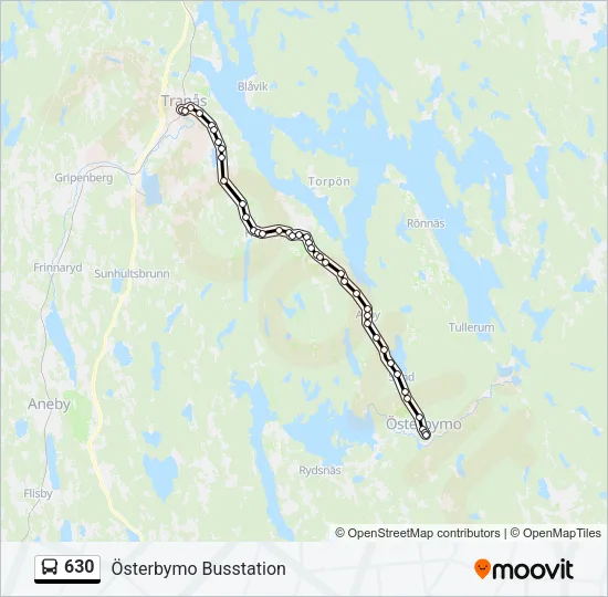 630 Bus Line Map