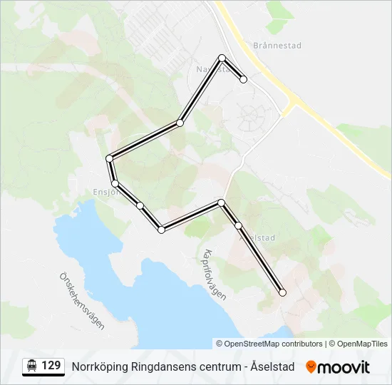 129 Cable Car Line Map