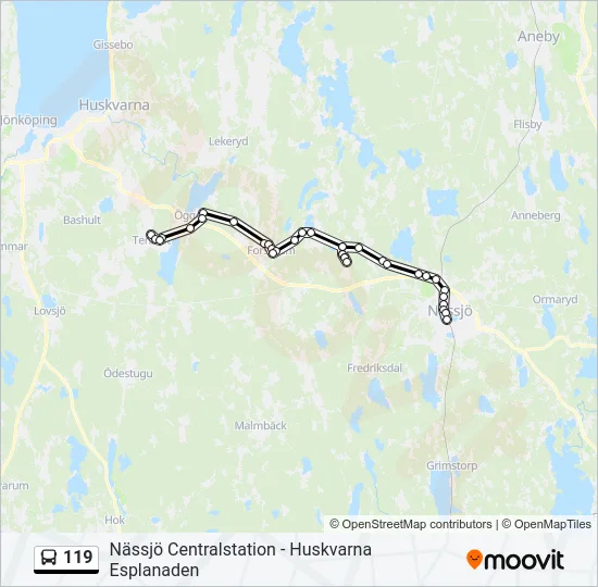119  Line Map