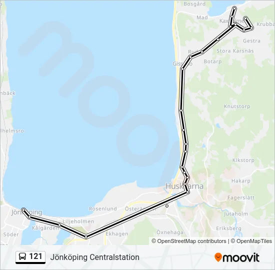 121  Line Map