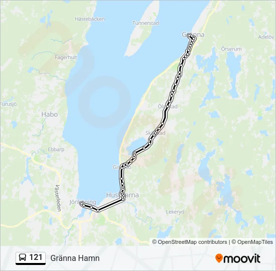 121  Line Map