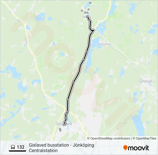132  Line Map