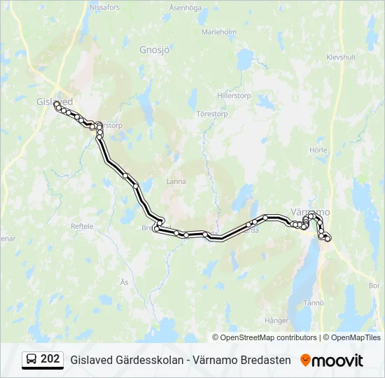 202  Line Map
