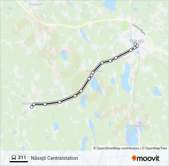 311  Line Map
