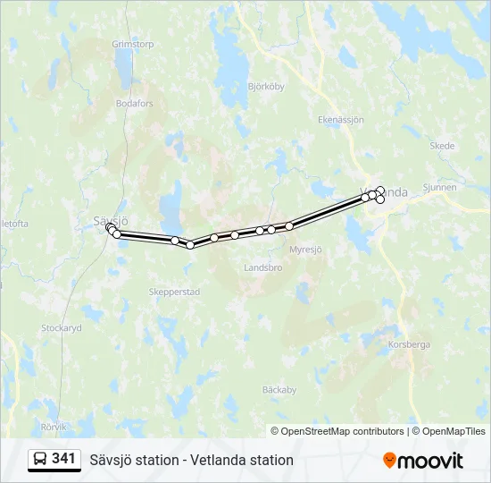 341  Line Map